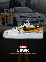 Silvia S15 Garasi Drift Nr. 12 Custom Air-Style Sneakers