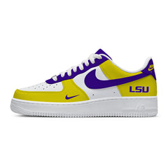 Zapatillas deportivas personalizadas estilo Air de LSU College