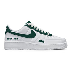 Zapatillas deportivas personalizadas estilo Air de Michigan State College