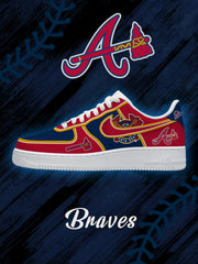 Zapatillas deportivas personalizadas estilo Air de Atlanta Baseball V.2