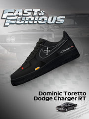 Dominic Toretto Charger RT Custom Air-Style Sneakers