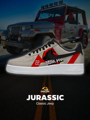 Jurassic Classic Jeep Custom Air-Style Sneakers