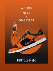 Portgas D Ace V.2 Custom SB-Style Sneakers