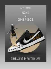 Trafalgar D. Water Law V.1 Custom SB-Style Sneakers