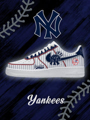Zapatillas deportivas estilo Air personalizadas NYY Baseball V.4