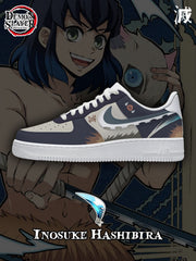 Zapatillas deportivas estilo aire personalizadas Inosuke Hashibira V.1