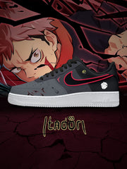 Zapatillas deportivas personalizadas estilo Air No. 1 de Yuji Itadori