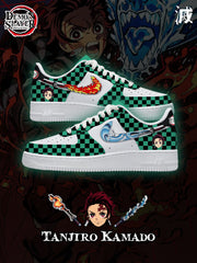 Zapatillas deportivas estilo aire personalizadas Tanjiro Kamado V.2