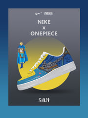 Zapatillas deportivas personalizadas estilo Air de Black Leg Sanji V.2