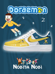 Zapatillas deportivas estilo aire personalizadas Nobita Nobi V.1