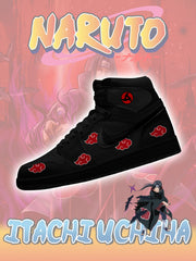 Zapatillas altas personalizadas Akatsuki Itachi Uchiha V.5