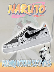 Zapatillas personalizadas estilo aire Madara Uchiha Six Paths V.1