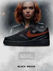 Zapatillas deportivas personalizadas estilo Air de Black Widow V.1