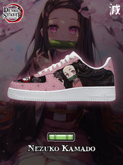 Zapatillas deportivas estilo aire personalizadas Nezuko Kamado V.3