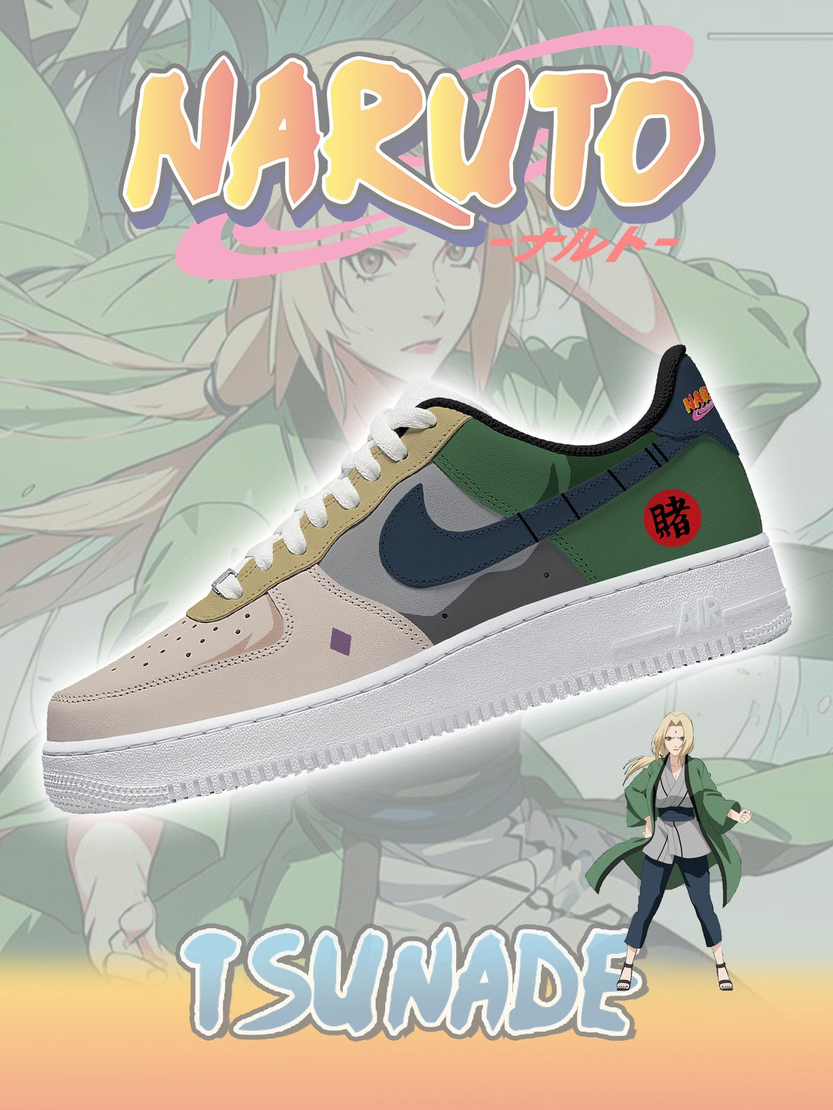 Zapatillas deportivas estilo aire personalizadas Tsunade Senju V.1