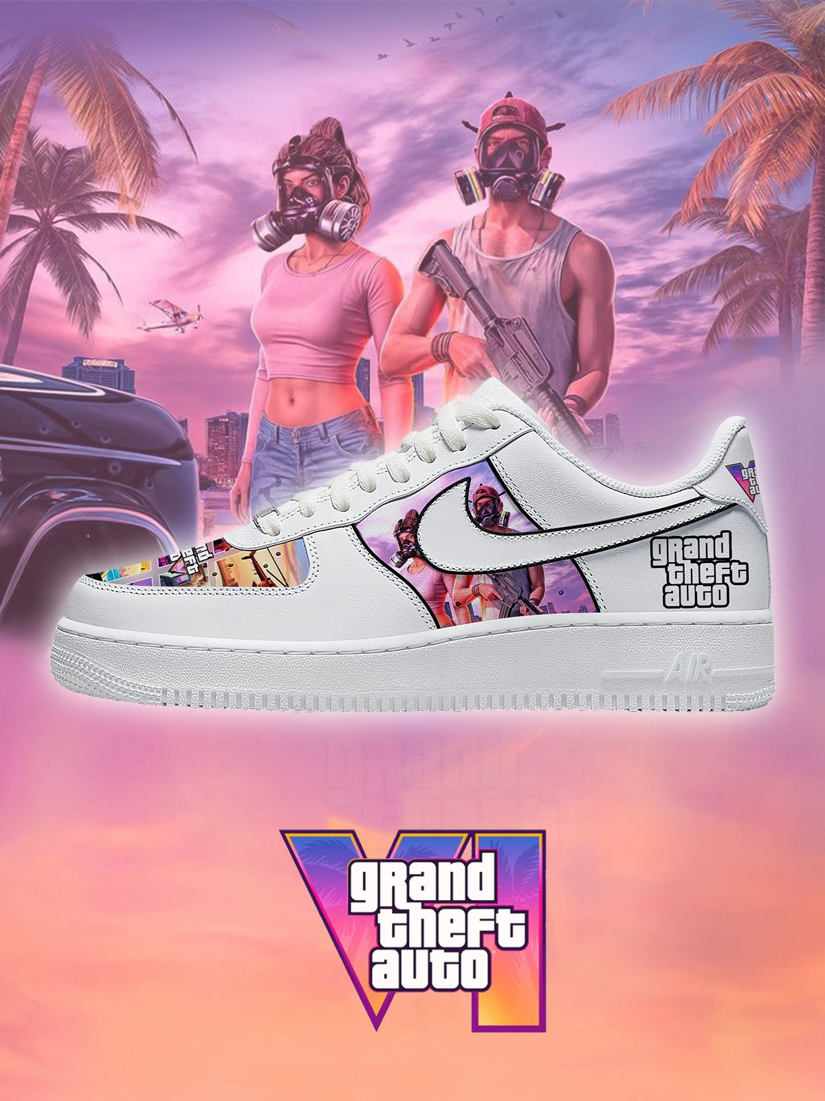 G.T.A VI V.4 Custom Air-Style Sneakers