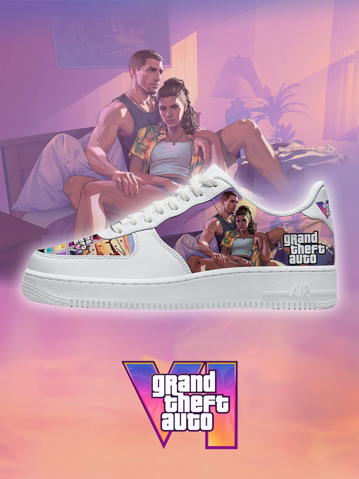 G.T.A VI V.5 Custom Air-Style Sneakers