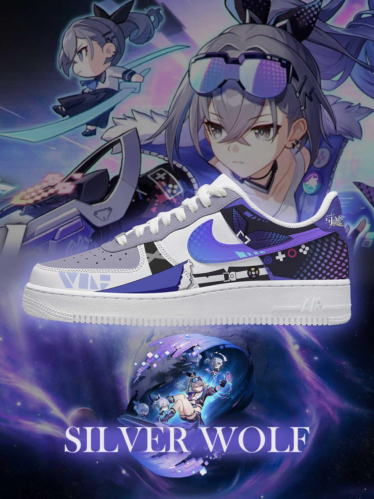 Silver Wolf V.1 Custom Air-Style Sneakers