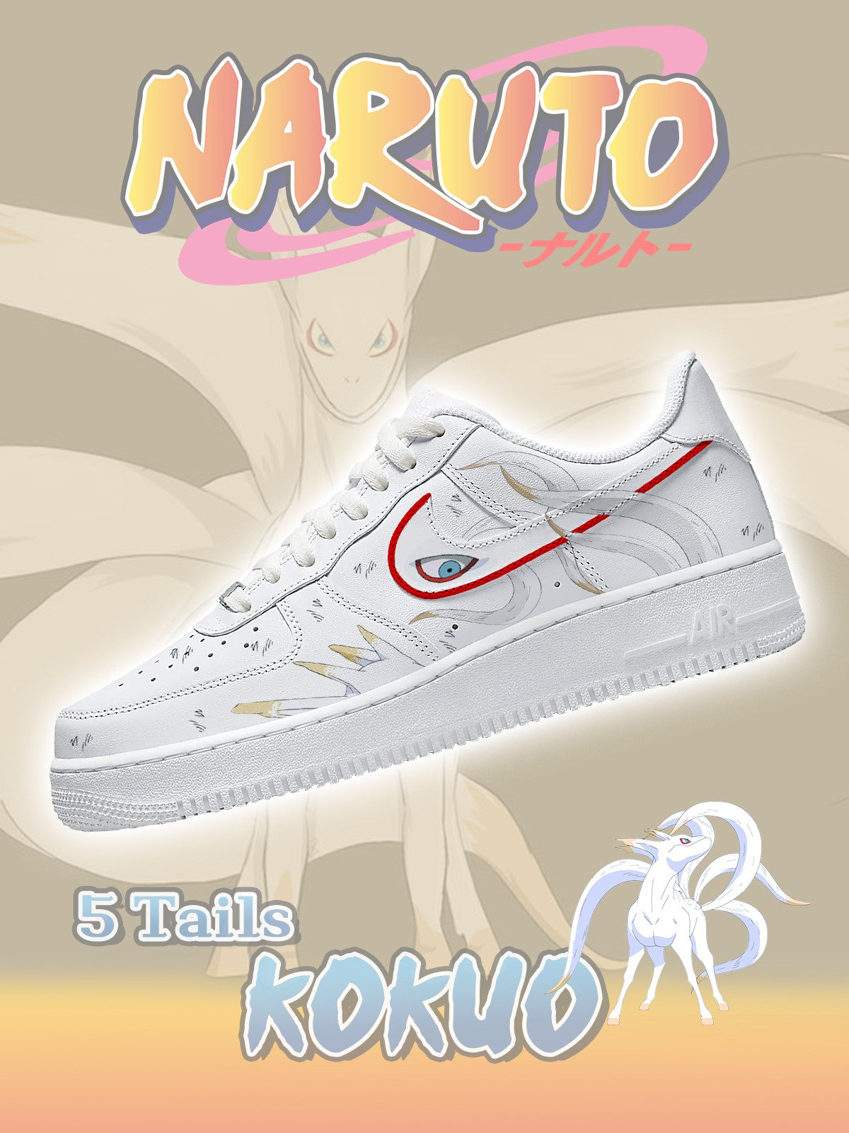 Five-Tails Kokuo Custom Air-Style Sneakers