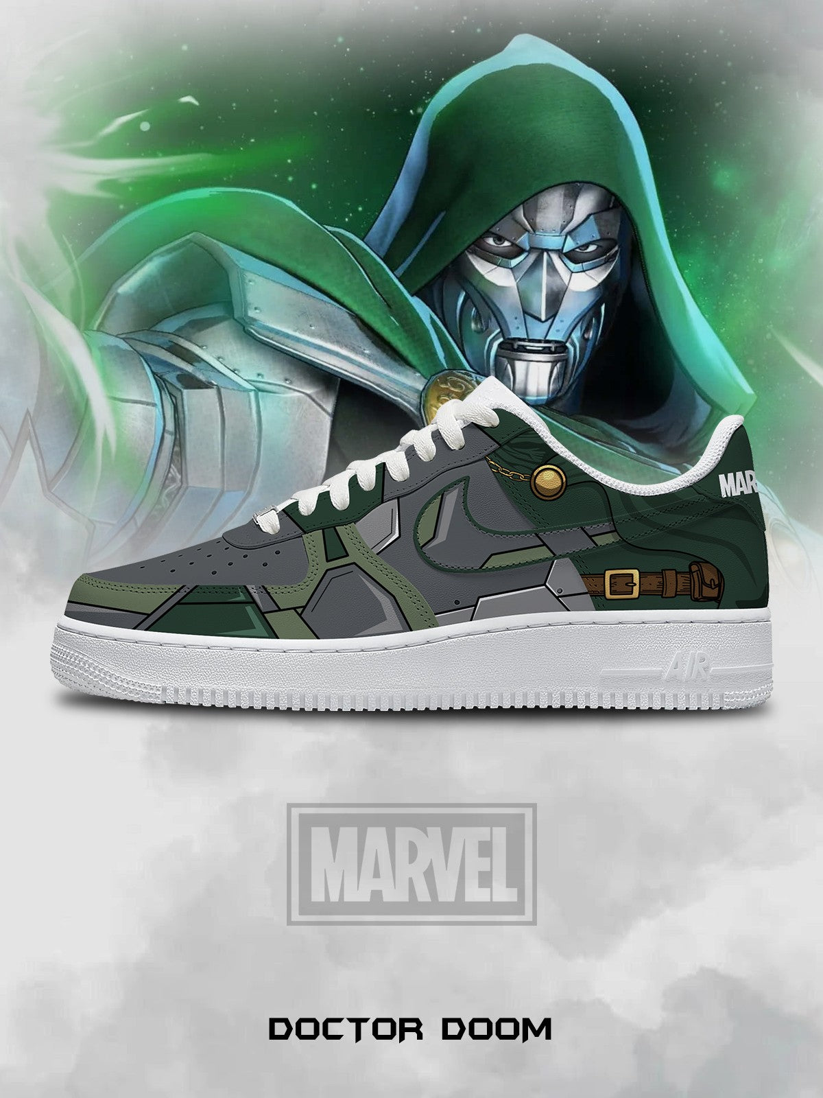 Zapatillas deportivas personalizadas estilo Air del Doctor Doom V.1