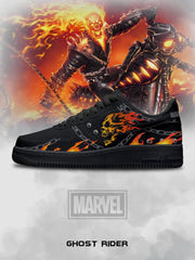 Zapatillas deportivas personalizadas estilo Air de Ghost Rider V.1