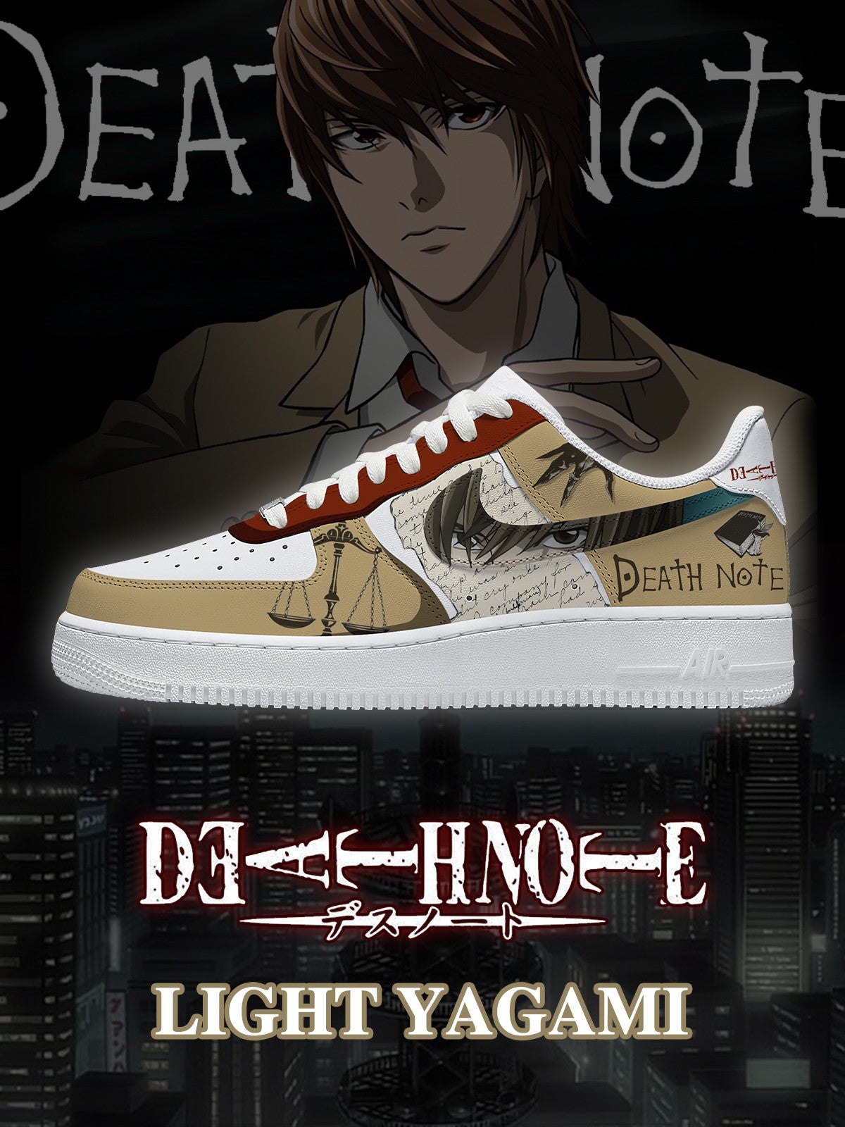 Light Yagami V.2 Custom Air-Style Sneakers