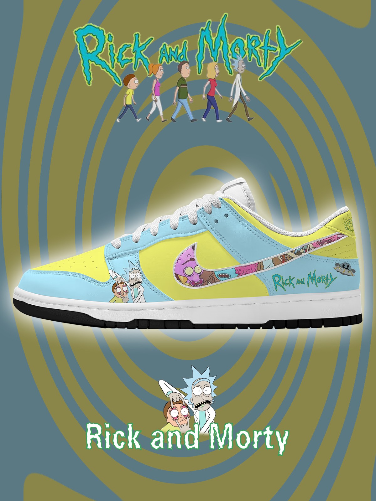 R and M V.1 Custom SB-Style Sneakers