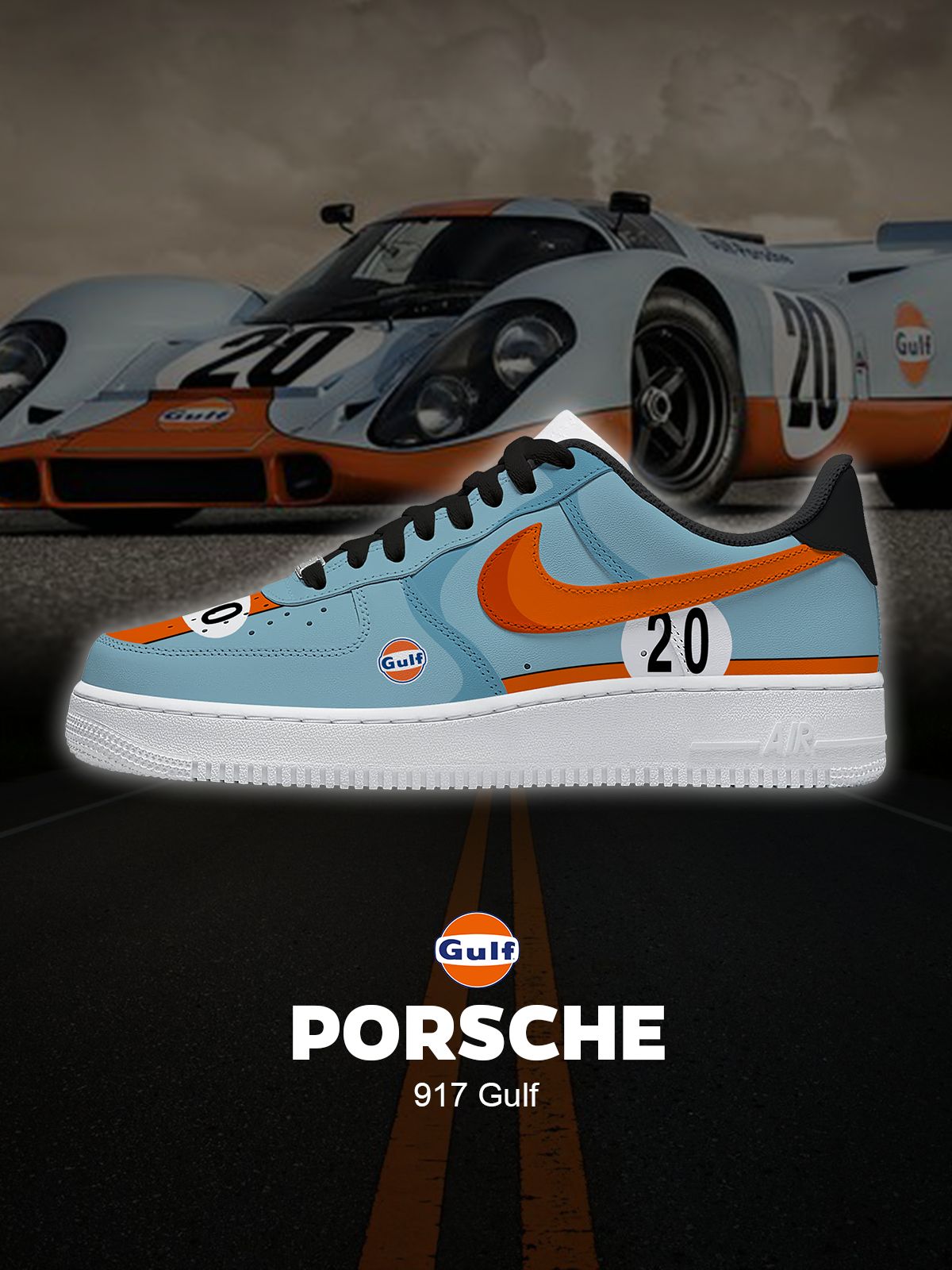 917 Gulf Custom Air-Style Sneakers