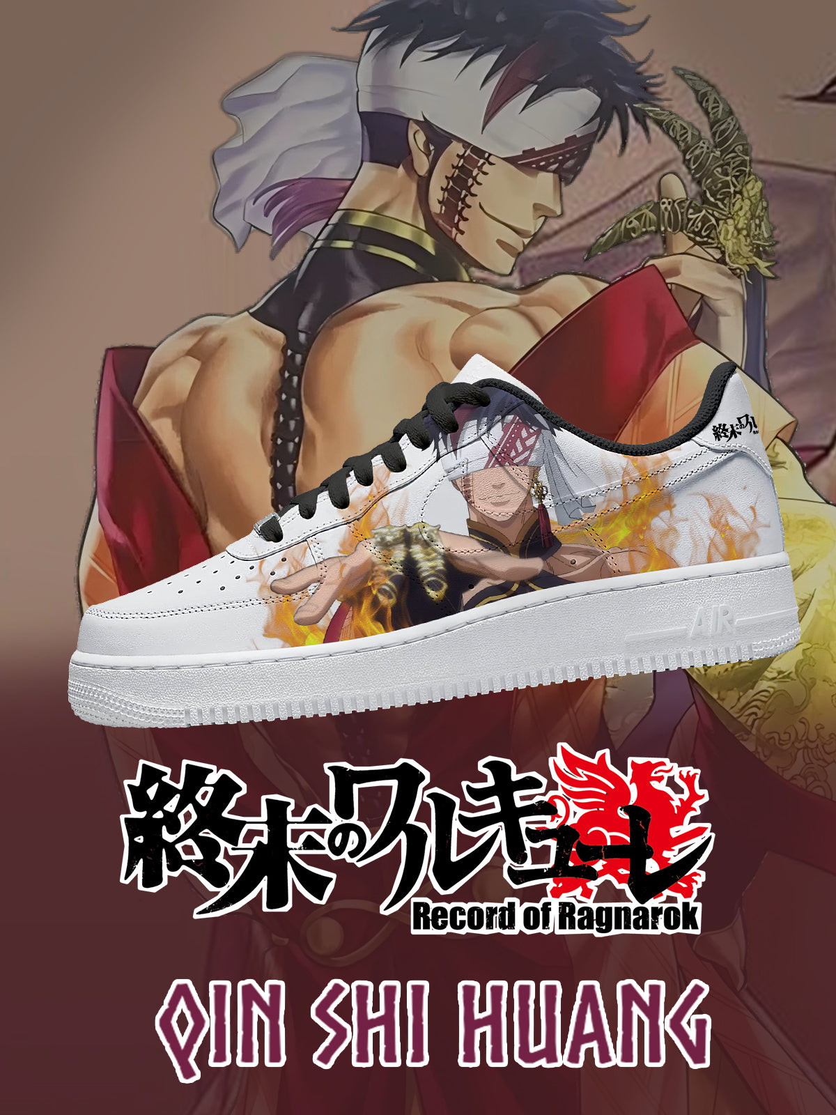 Qin Shi Huang V.2 Custom Air-Style Sneakers