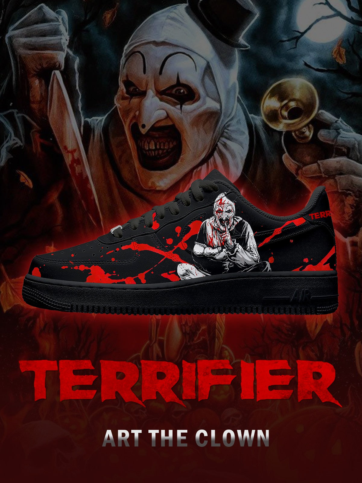 Art the Clown V.2 Custom Air-Style Sneakers