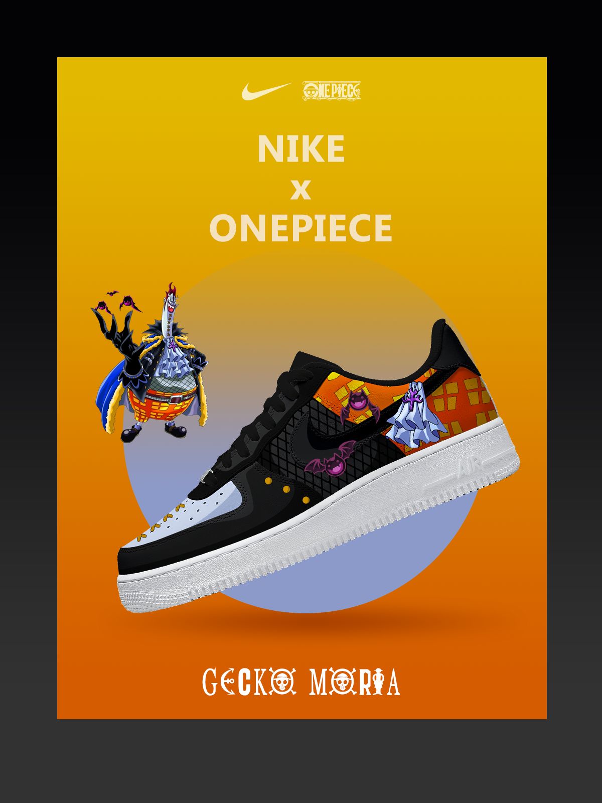 Gecko Moria Custom Air-Style Sneakers