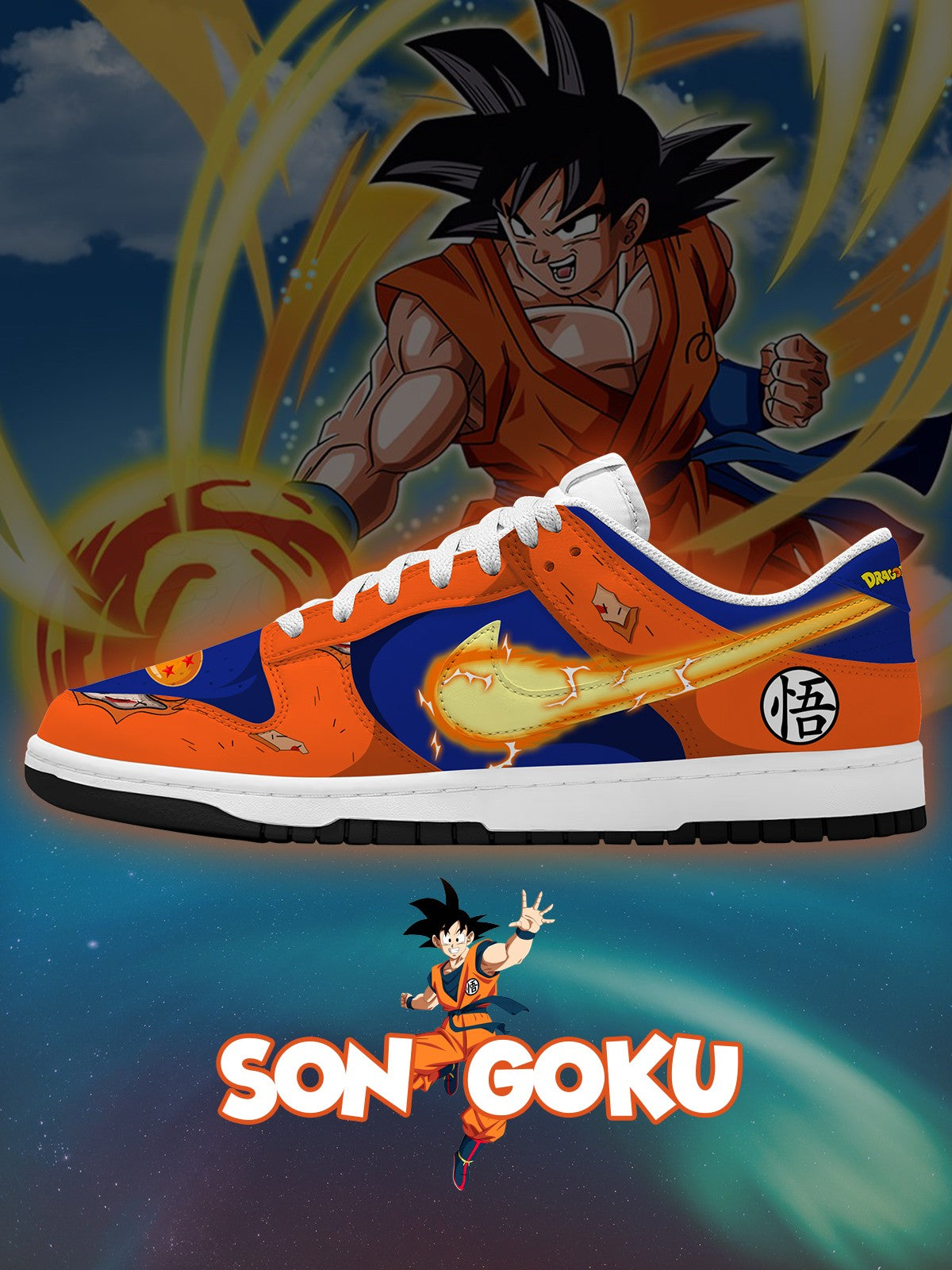 Son Goku V.3 Custom SB-Style Sneakers
