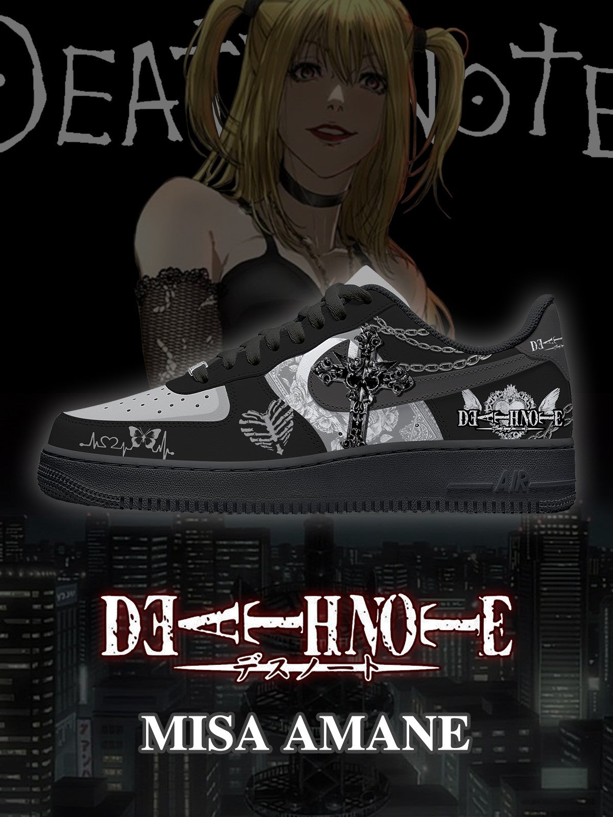Misa Amane V.1 Custom Air-Style Sneakers