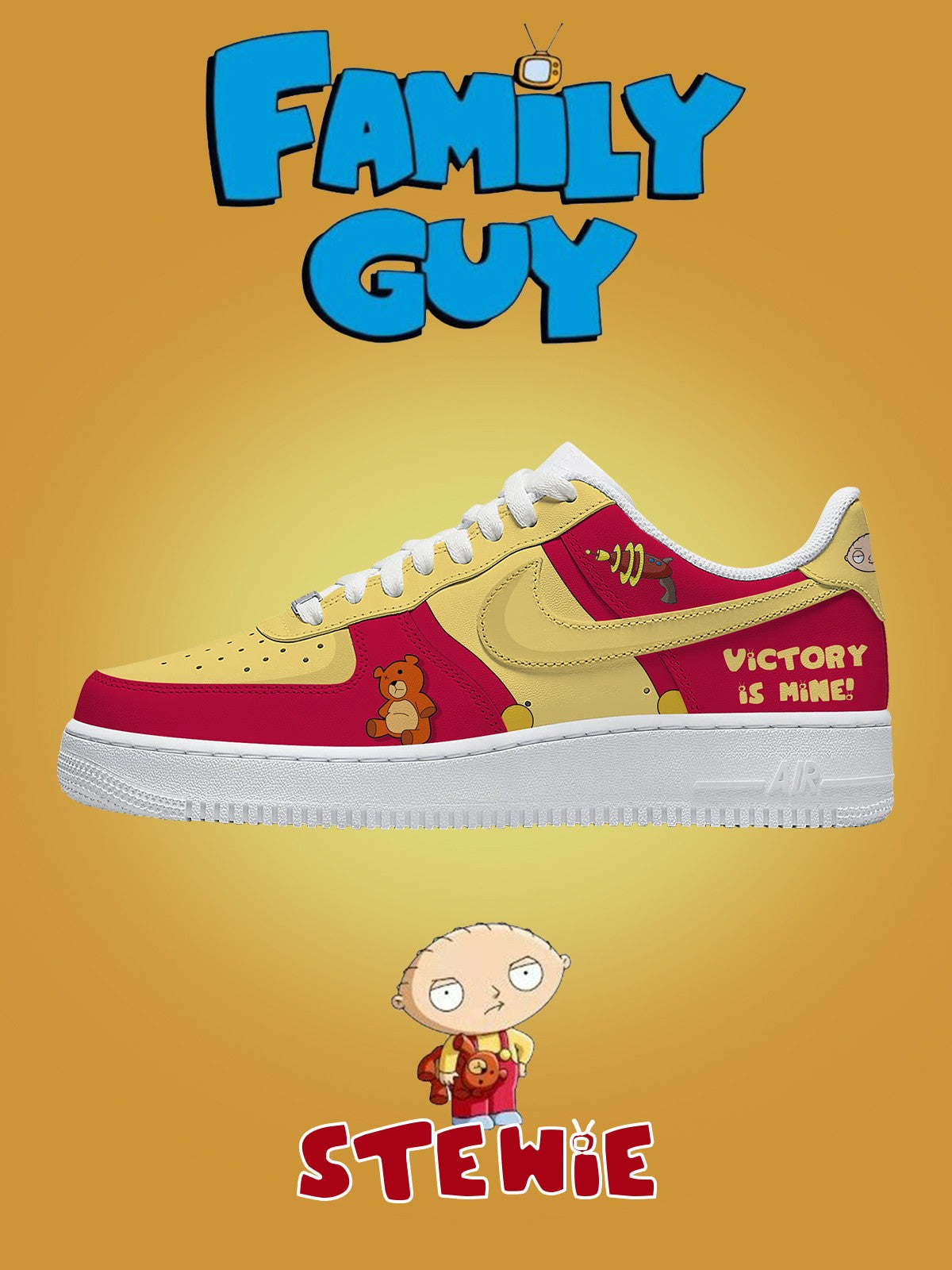 Stewie Griffin V.1 Custom Air-Style Sneakers