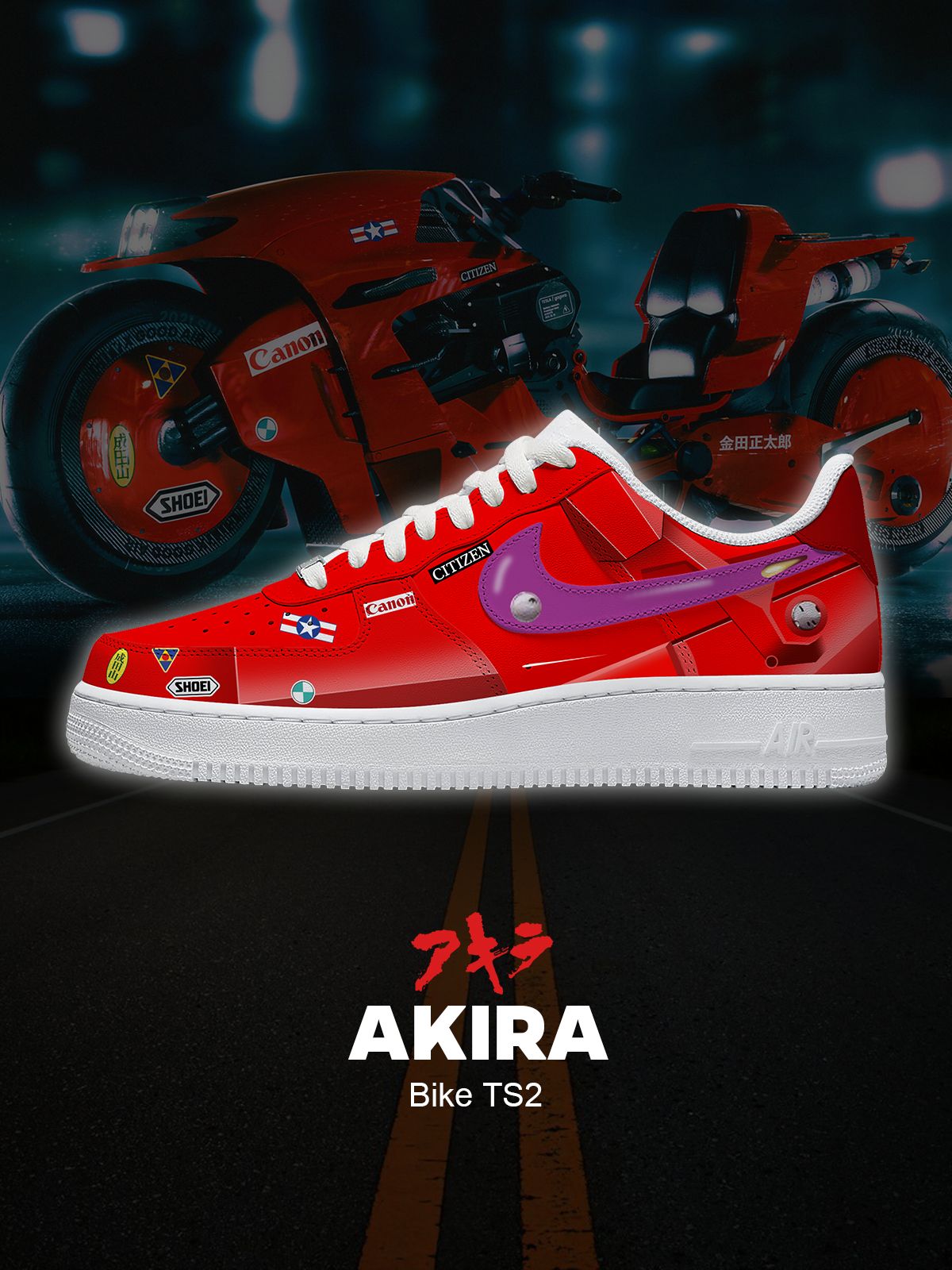 Bike TS2 Custom Air-Style Sneakers
