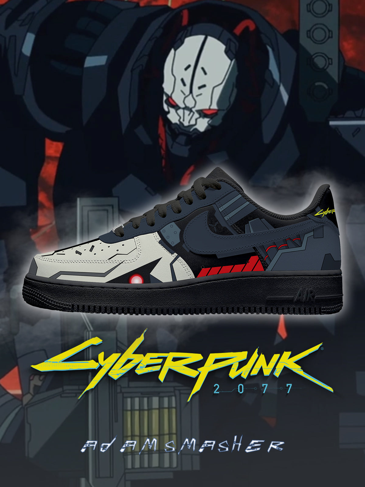 Adam Smasher V.1 Custom Air-Style Sneakers