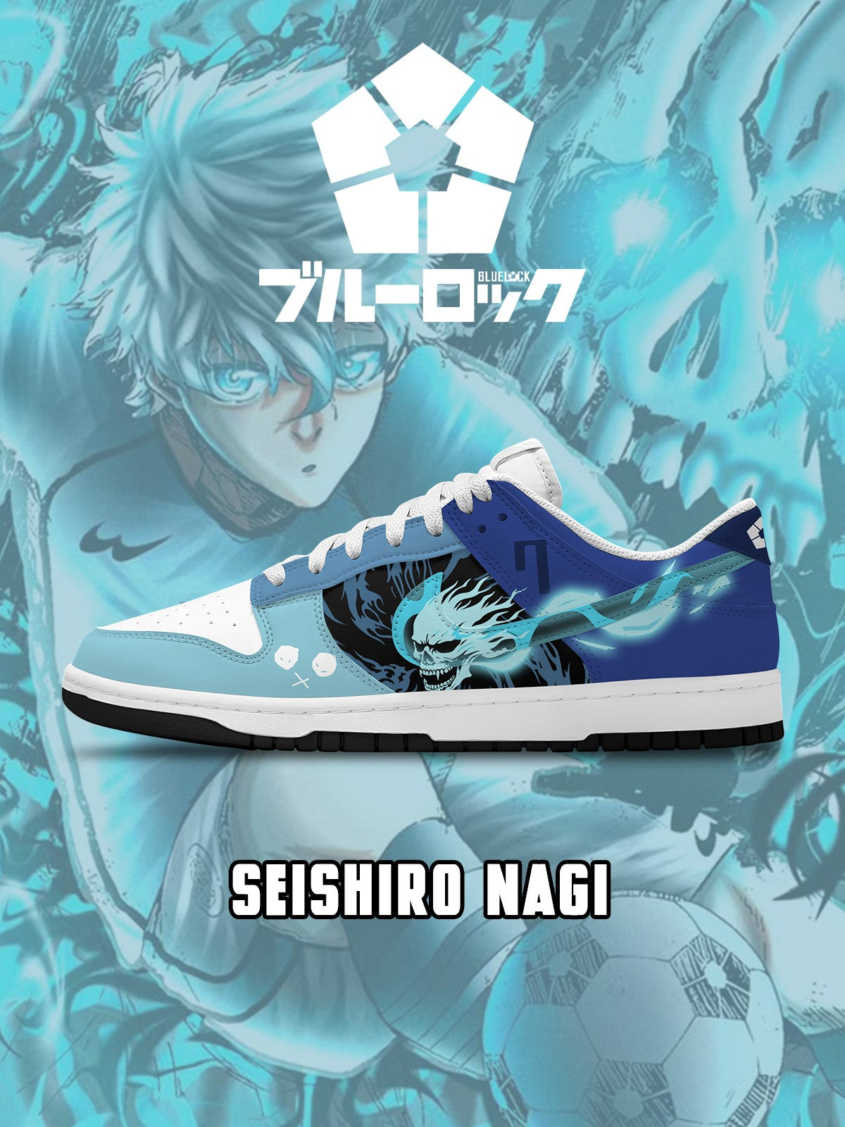 Seishiro Nagi V.6 Custom SB-Style Sneakers