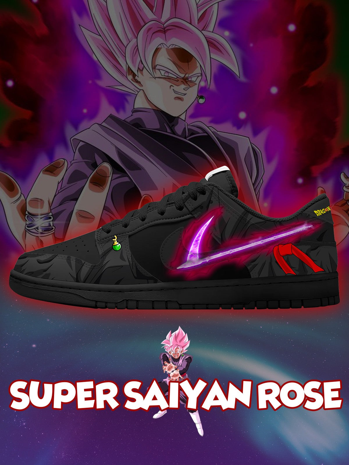 Super Saiyan Rose V.1 Custom SB-Style Sneakers