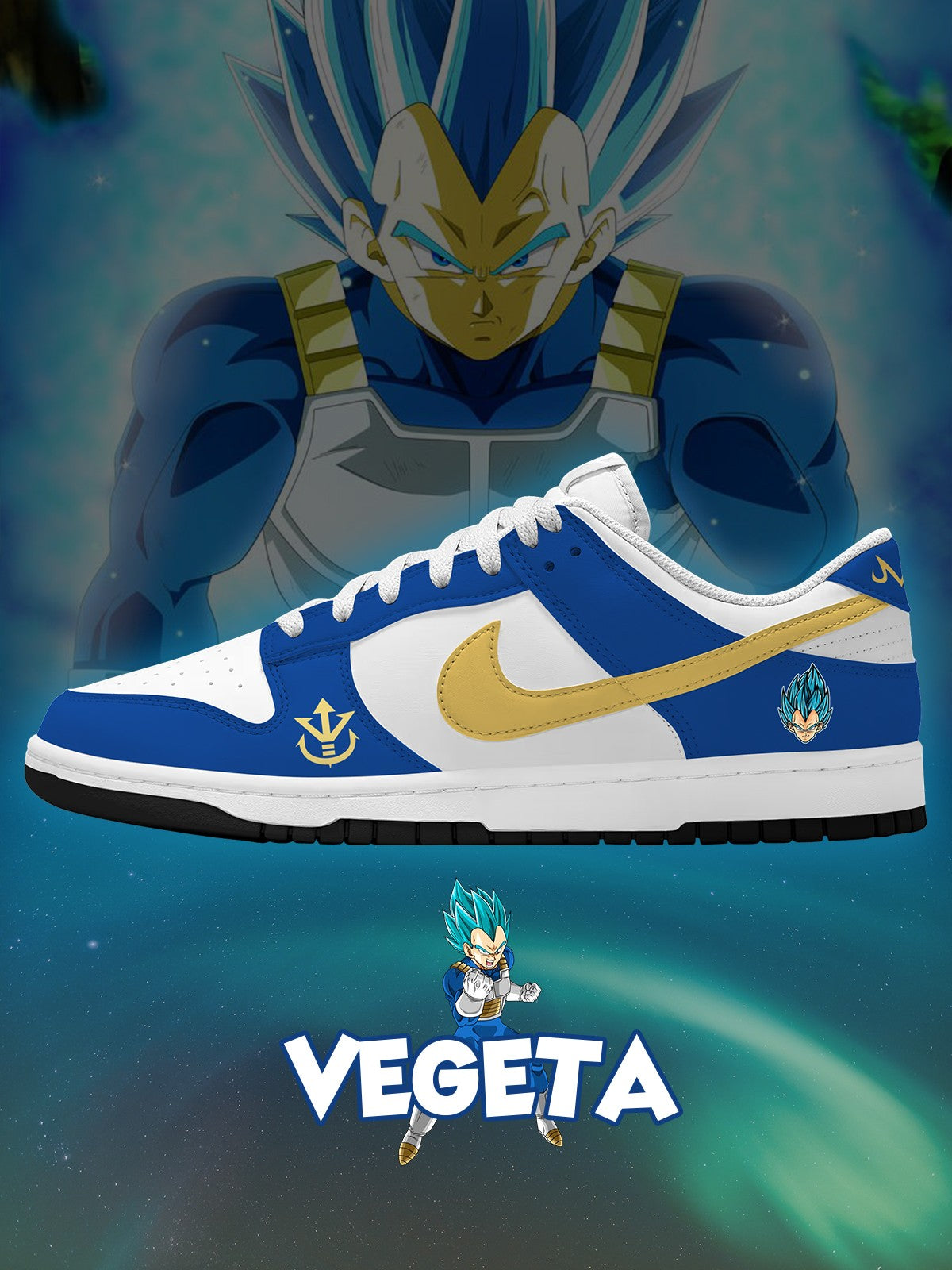 Vegeta V.1 Custom SB-Style Sneakers