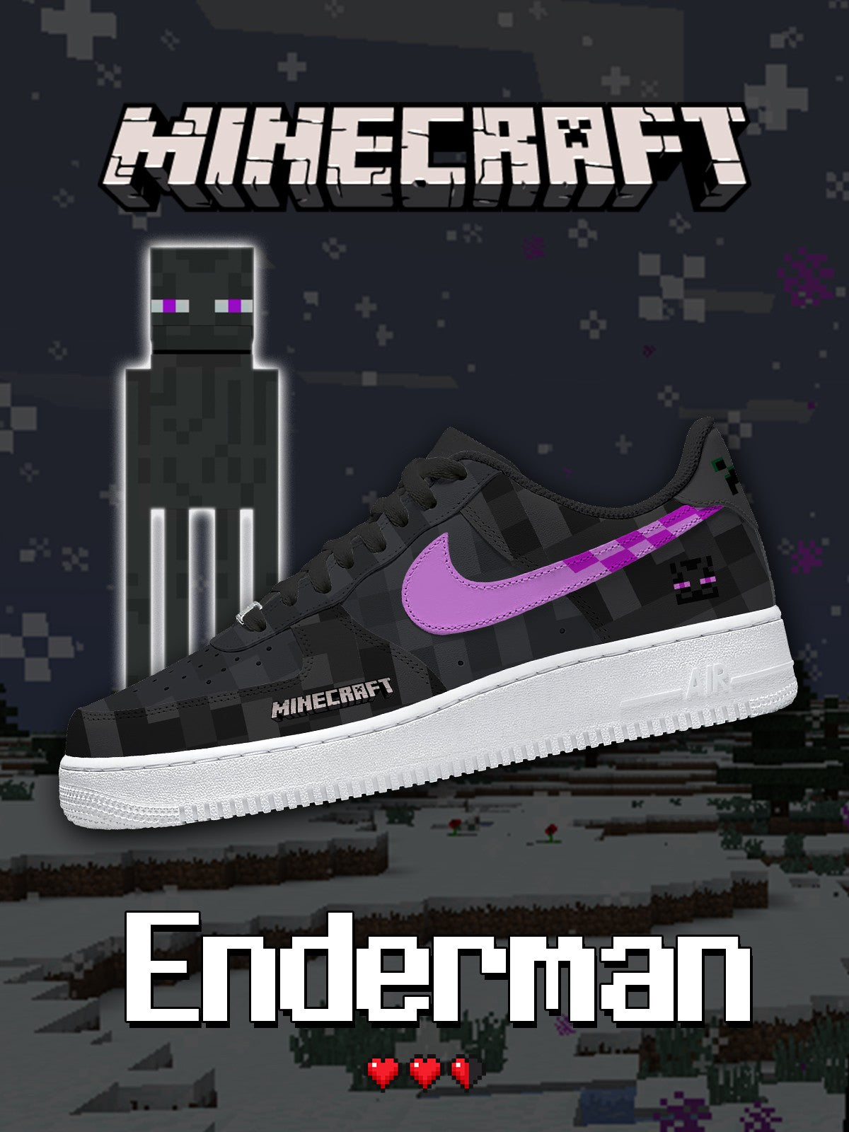 Enderman V.1 Custom Air-Style Sneakers