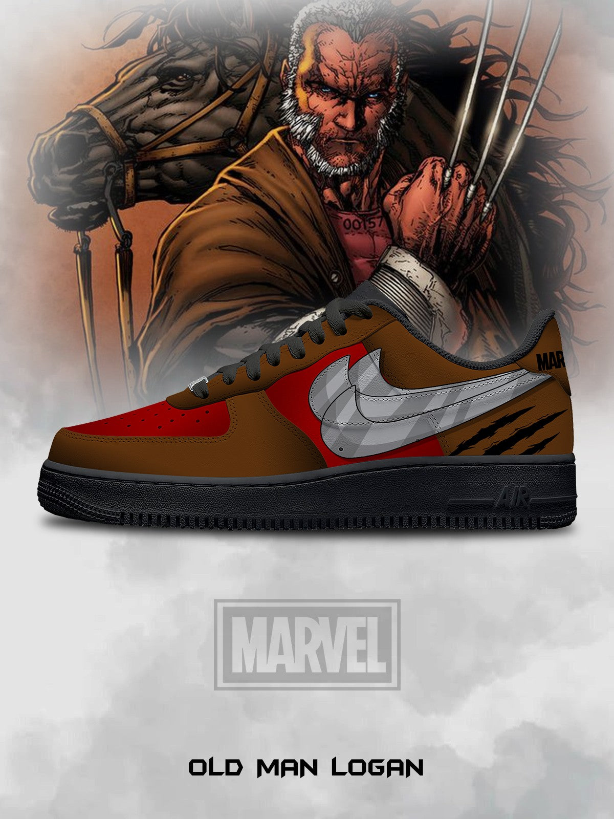 Zapatillas deportivas personalizadas Old Man Logan V.1 Air-Style