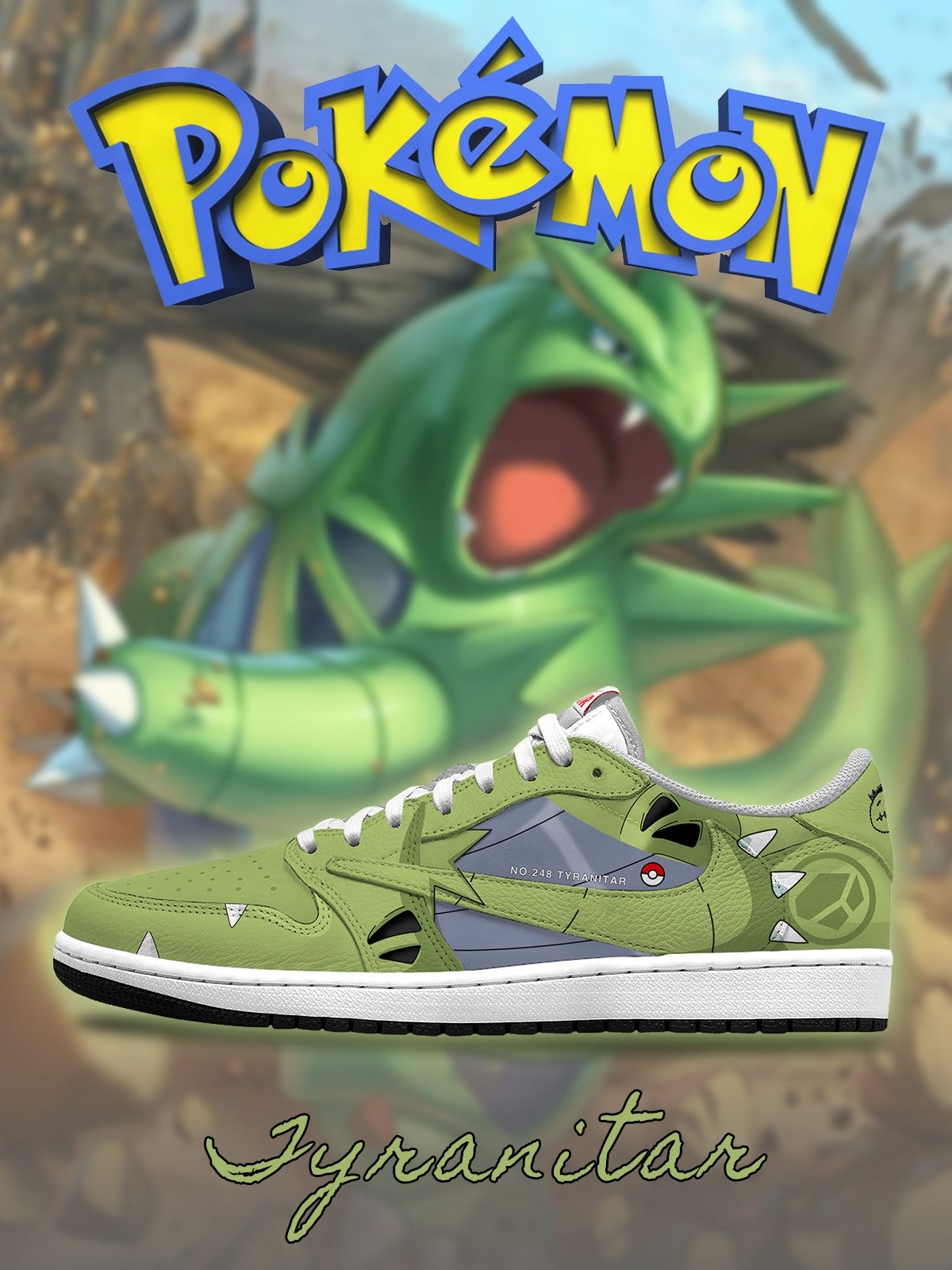 Tyranitar V.1 Custom TS Low Sneakers