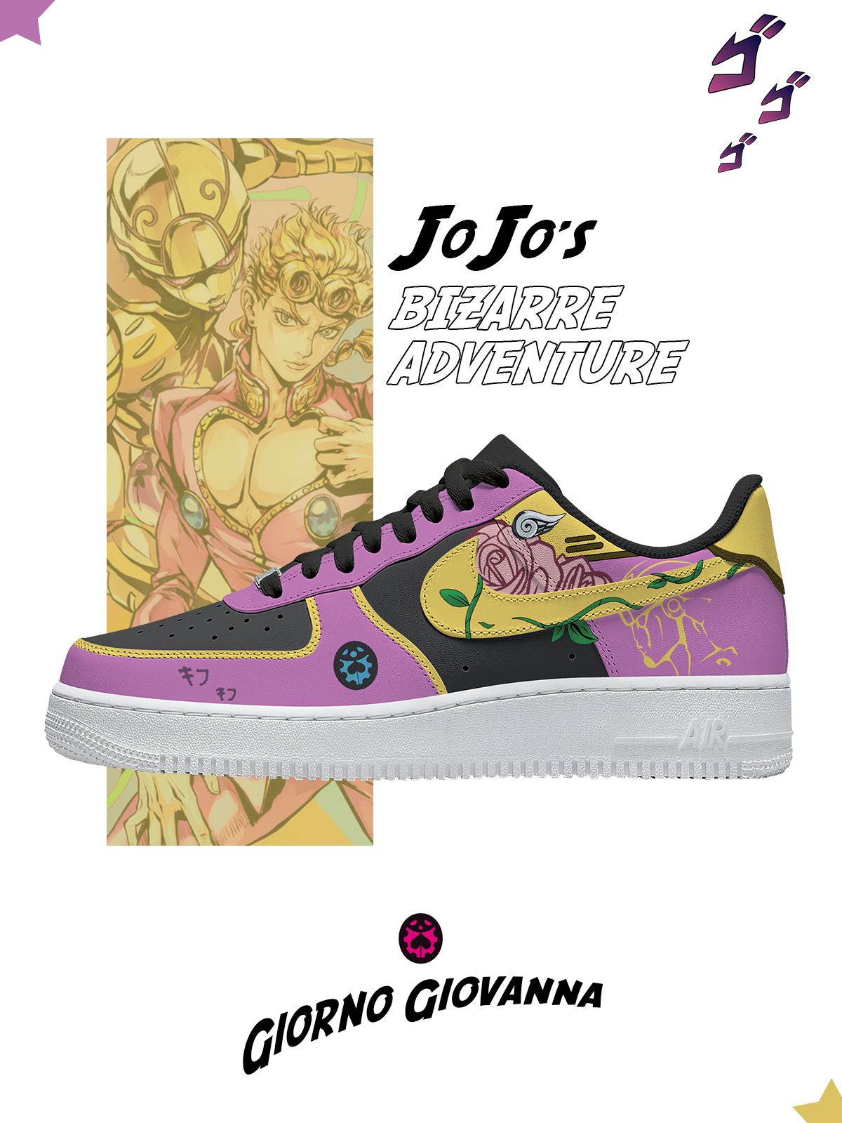 Giorno Giovanna Custom Air-Style Sneakers