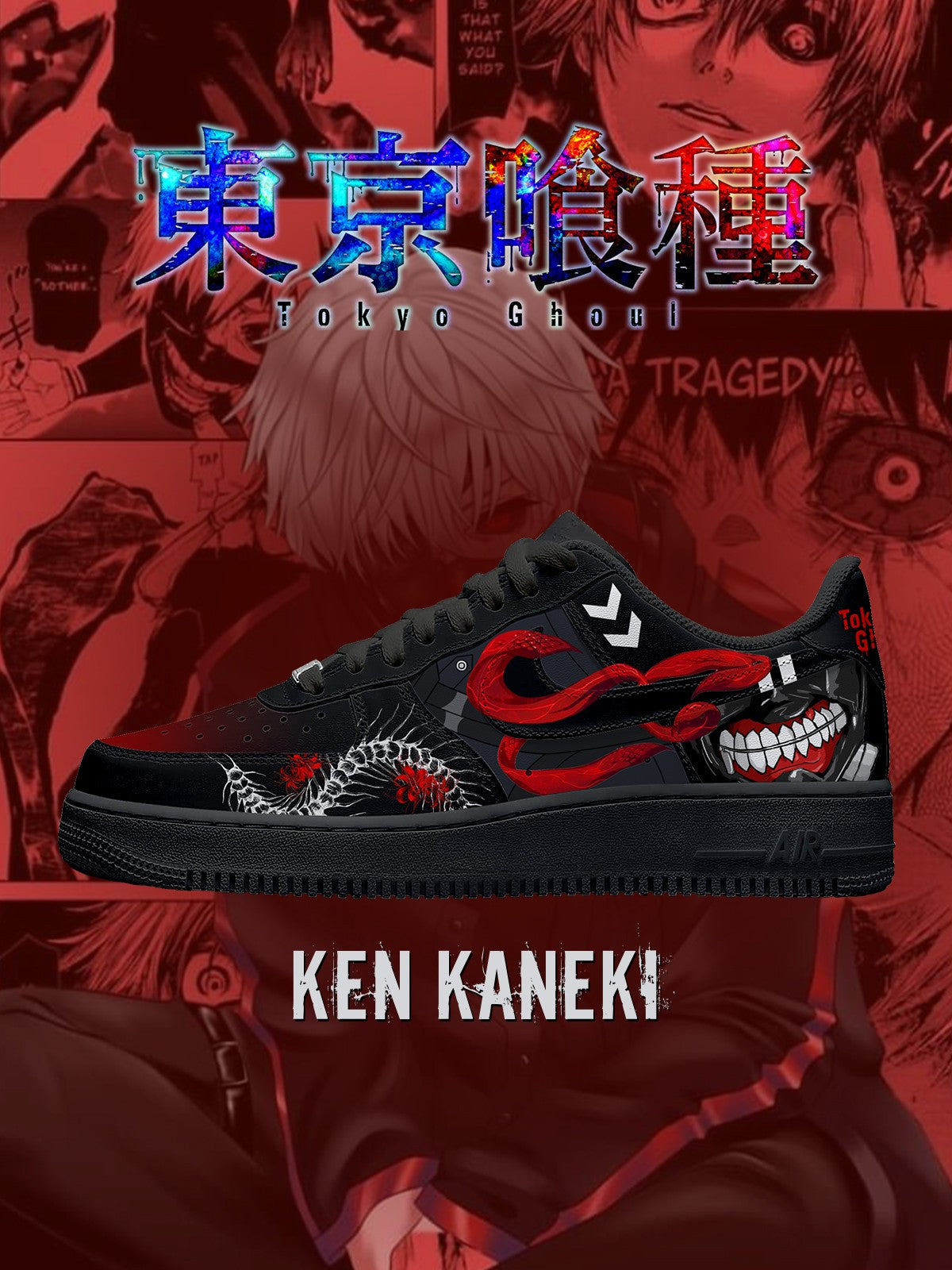 Zapatillas Ken Kaneki V.2 Custom Air-Style