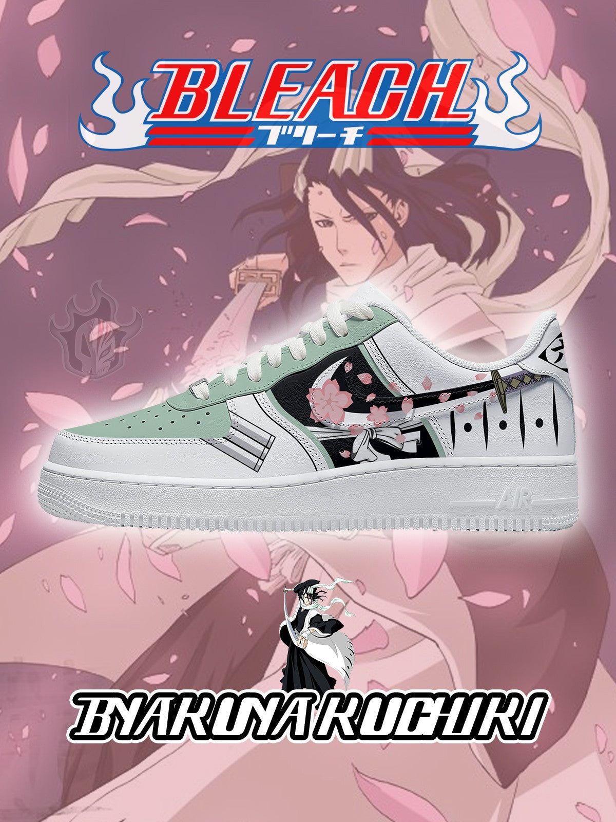 Byakuya Kuchiki V.2 Custom Air-Style Sneakers