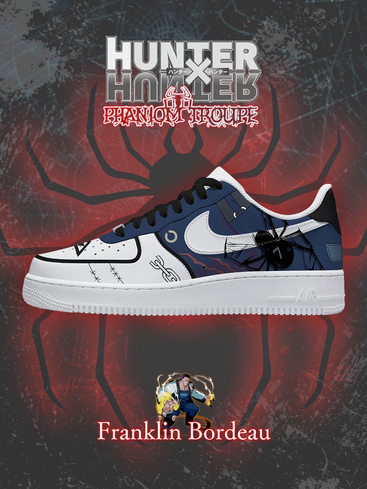 Franklin Bordeaux Custom Air-Style Sneakers