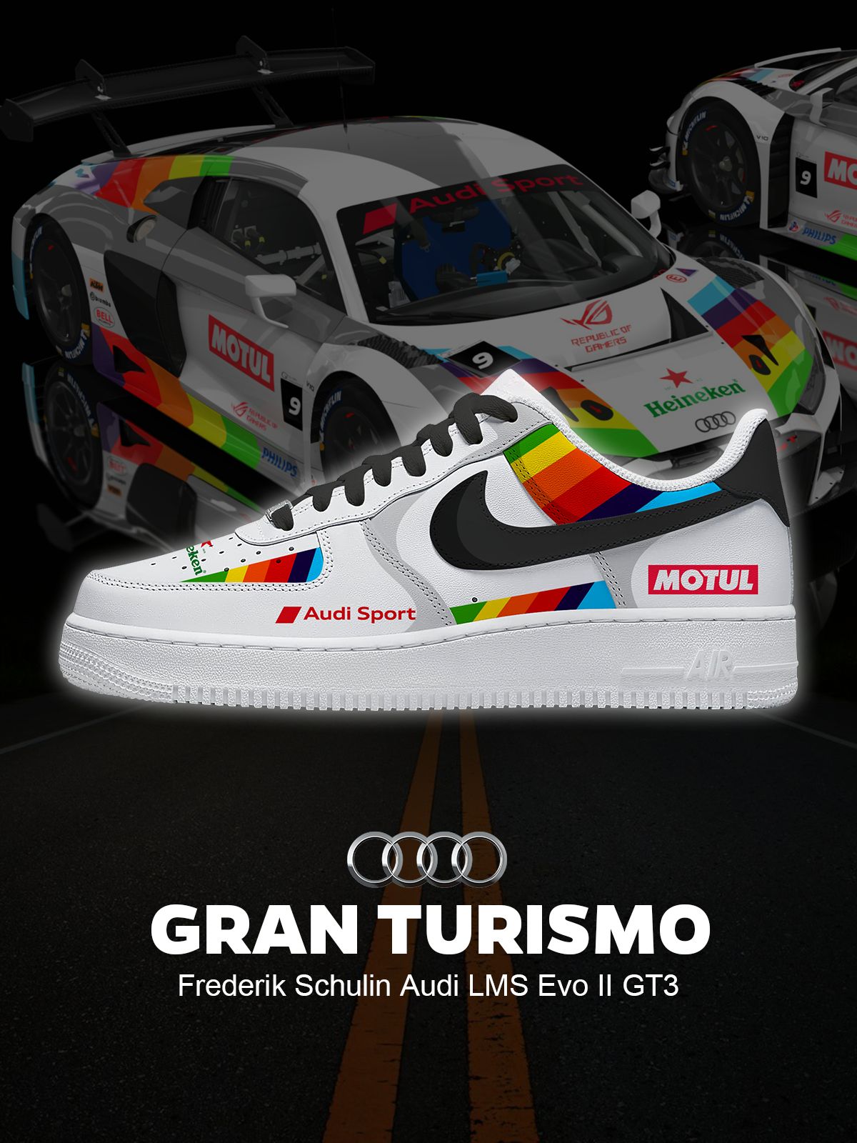 Frederik Schulin LMS Evo II GT3 Custom Air-Style Sneakers