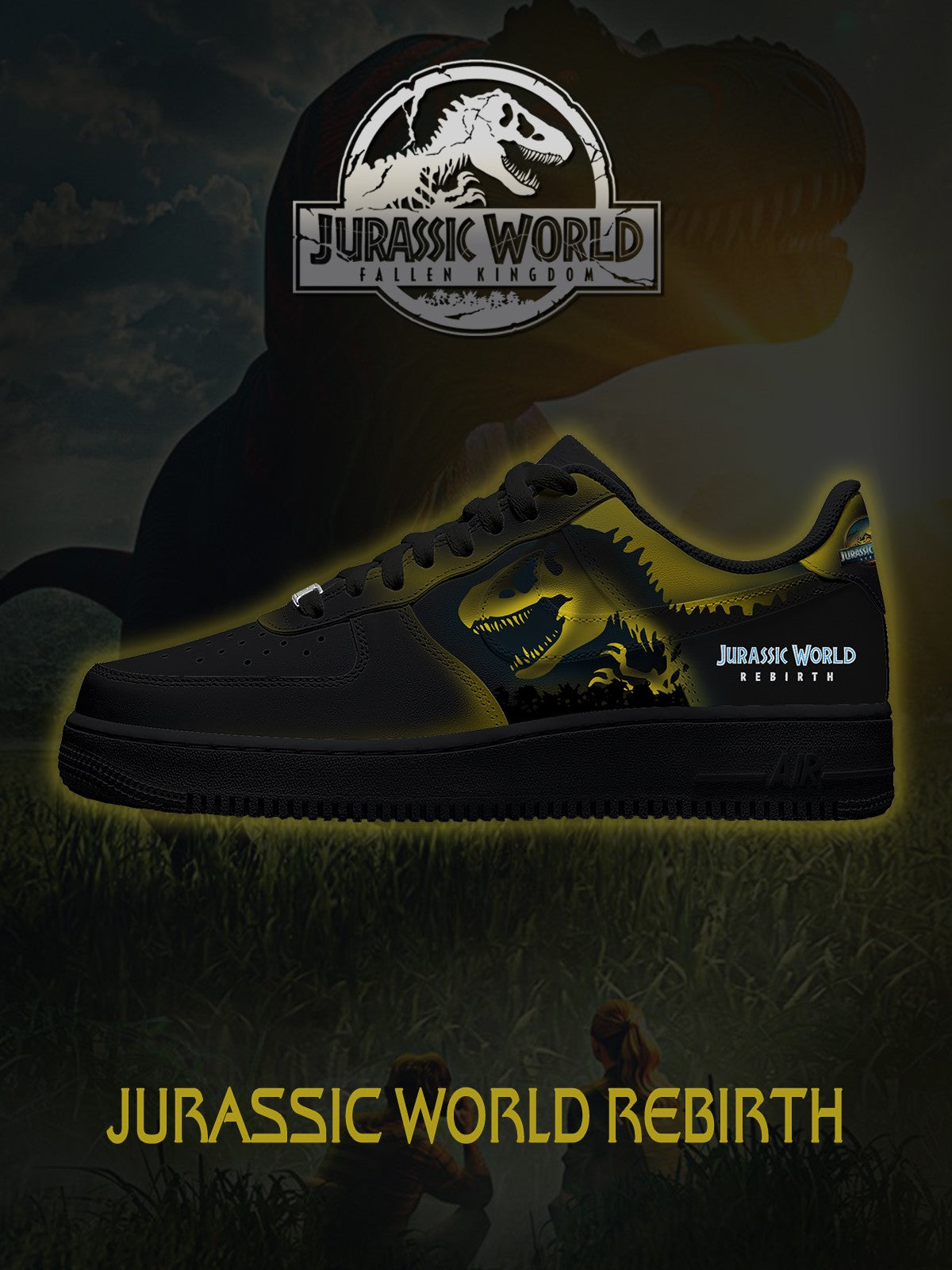 Jurassic V.1 Custom Air-Style Sneakers