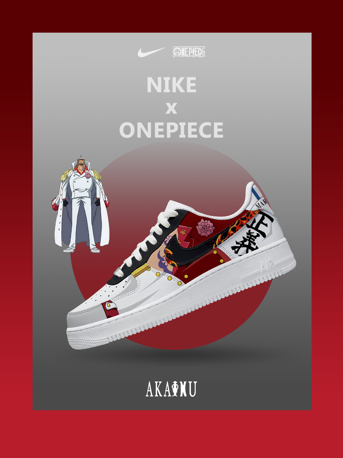 Akainu V.1 Custom Air-Style Sneakers