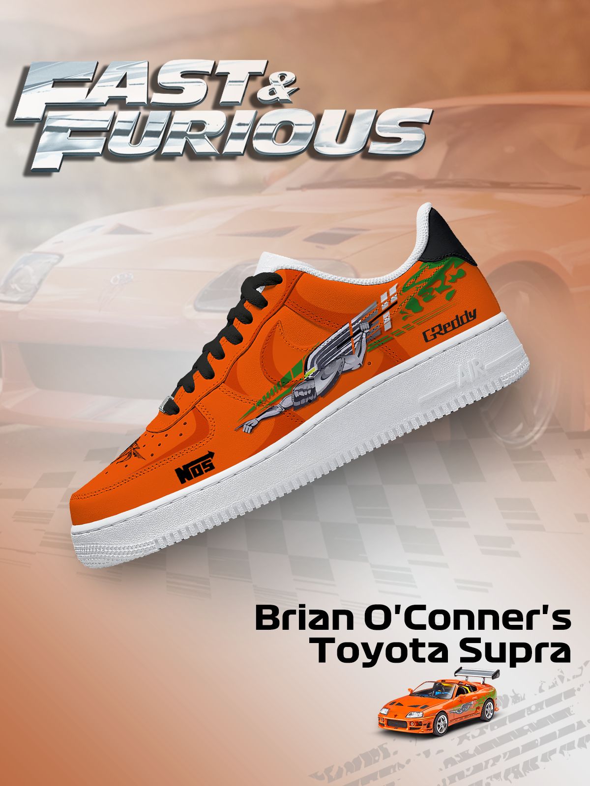 Brian O'Conner's Supra Custom Air-Style Sneakers